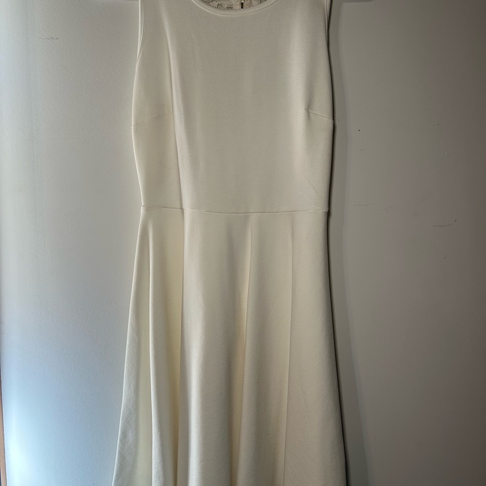 Gianni Bini White High-Neck Dress